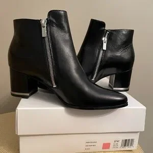 Calvin Klein Shoes Calvin Klein Fara Milano Black Booties Size 6 Poshmark
